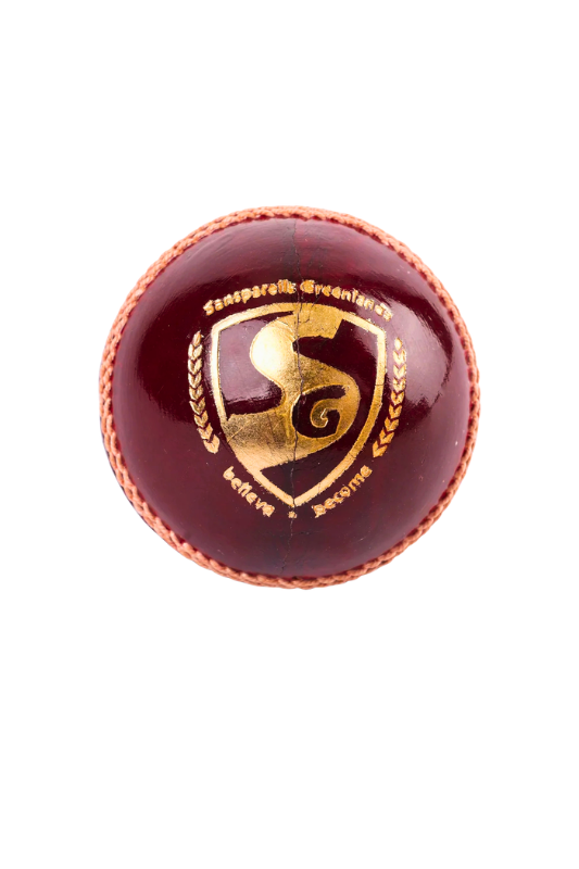 SG Club Red 4-piece Cricket Leather Ball