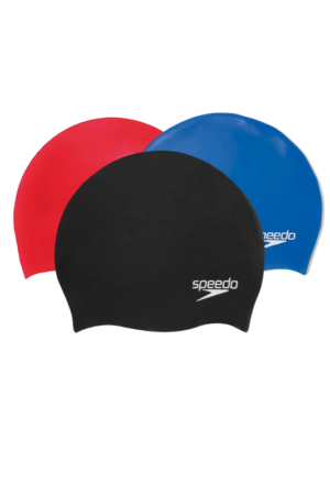 Speedo Moulded Silicone Swim Cap - 1 Nos (Assorted)